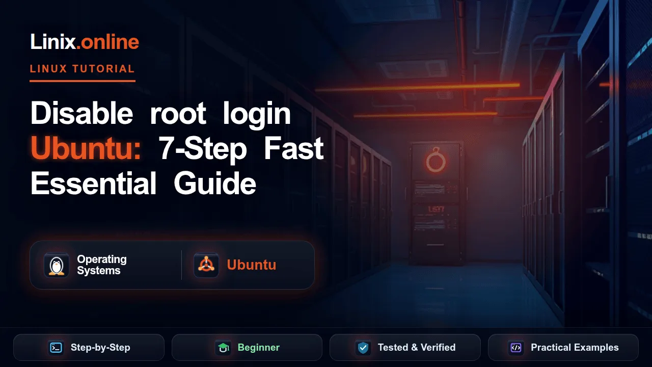 Disable root login Ubuntu tutorial