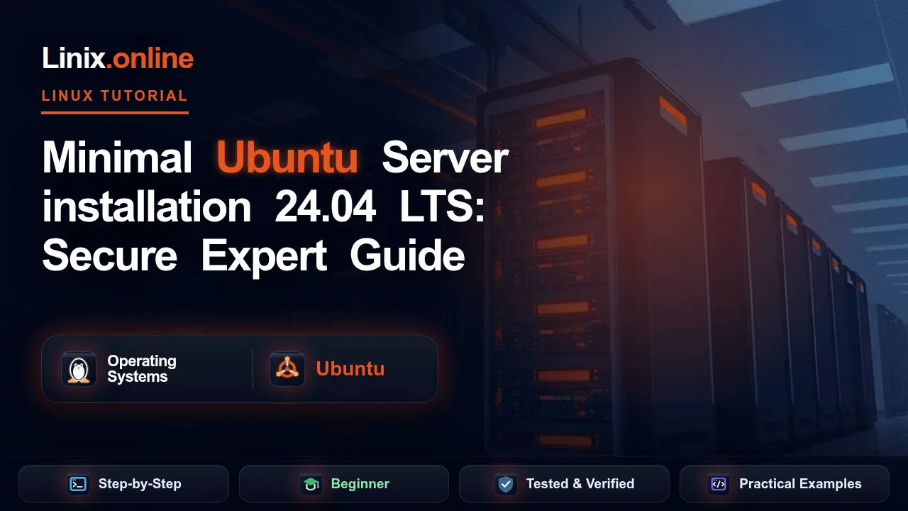 Minimal Ubuntu Server installation tutorial