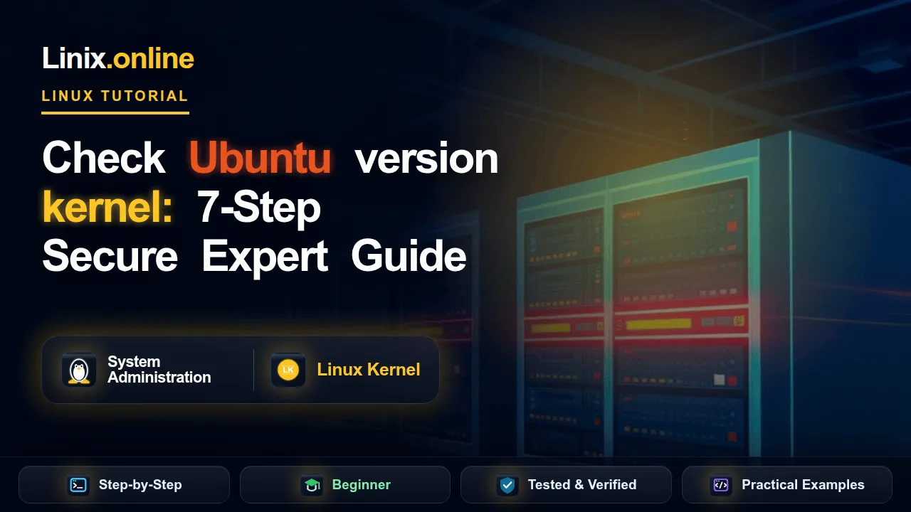 Check Ubuntu version kernel tutorial