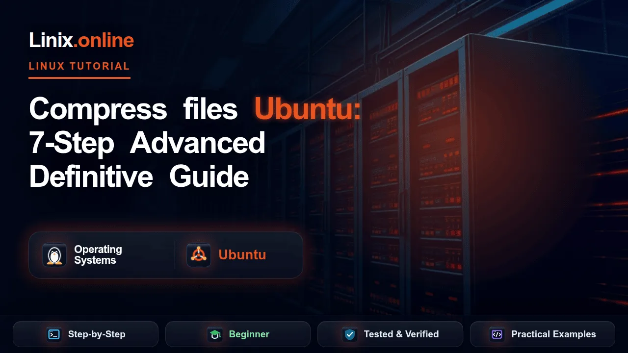 Compress files Ubuntu tutorial