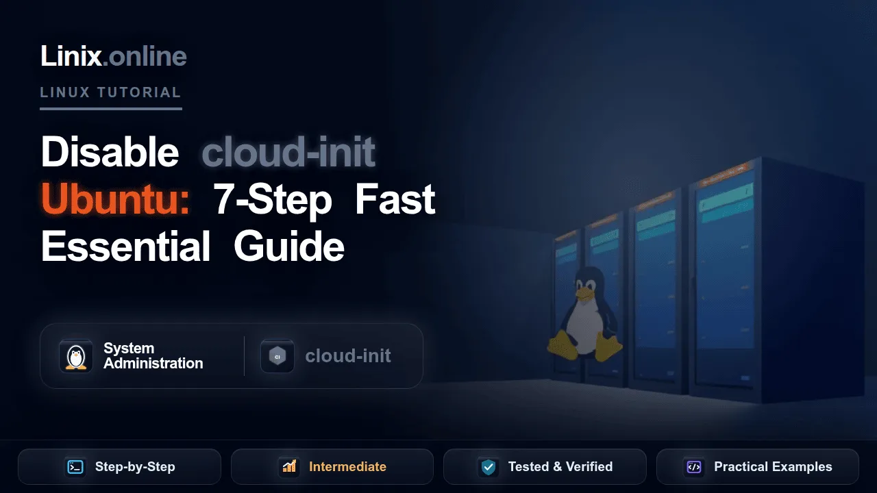 Disable cloud-init Ubuntu tutorial