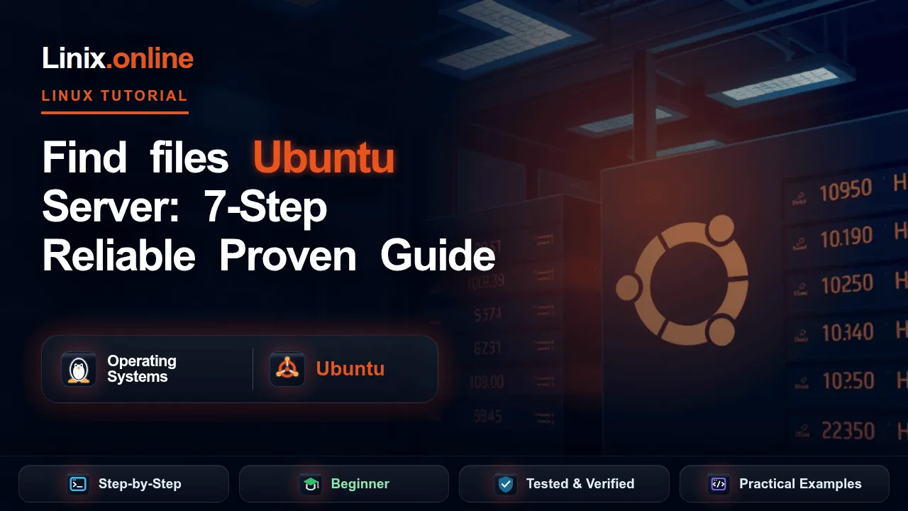 Find files Ubuntu Server tutorial