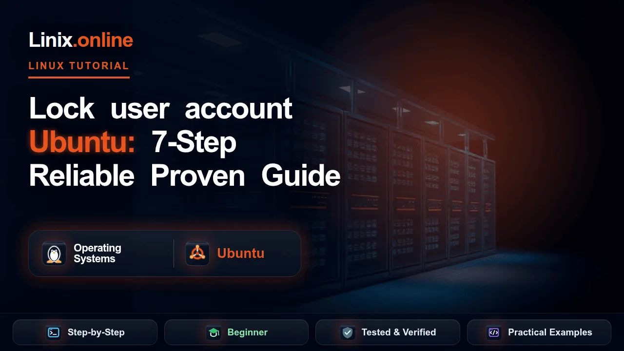 Lock user account Ubuntu tutorial