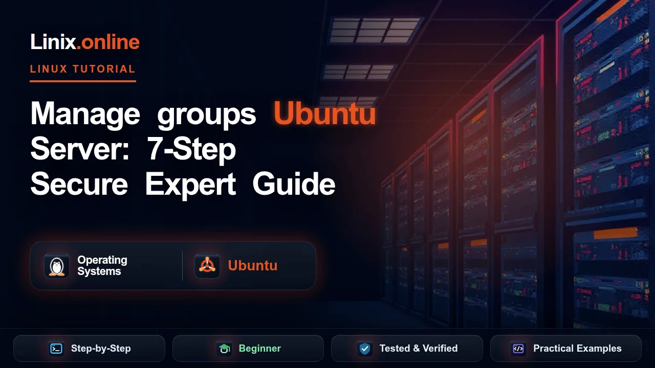 Manage groups Ubuntu Server tutorial