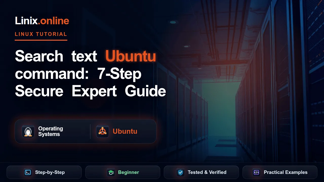 Search text Ubuntu command tutorial