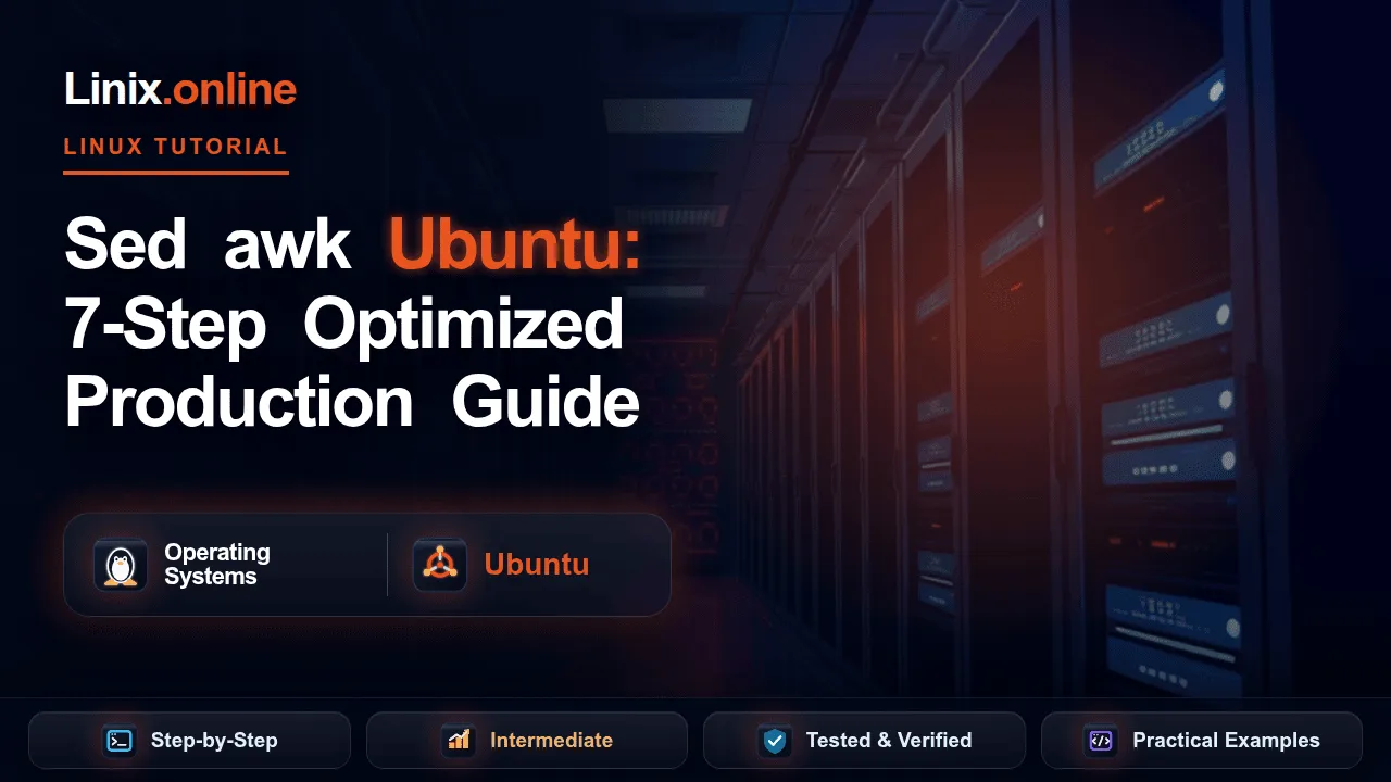 Sed awk Ubuntu tutorial