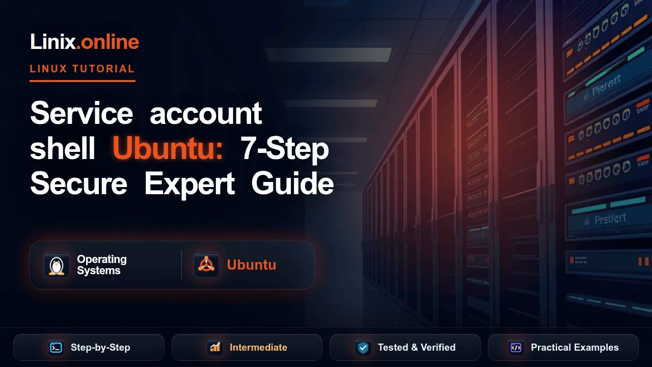 Service account shell Ubuntu tutorial