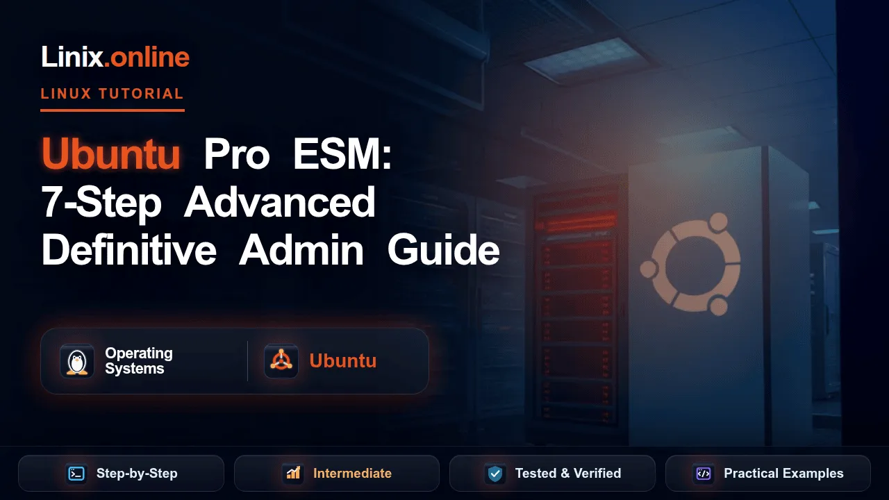 Ubuntu Pro ESM tutorial