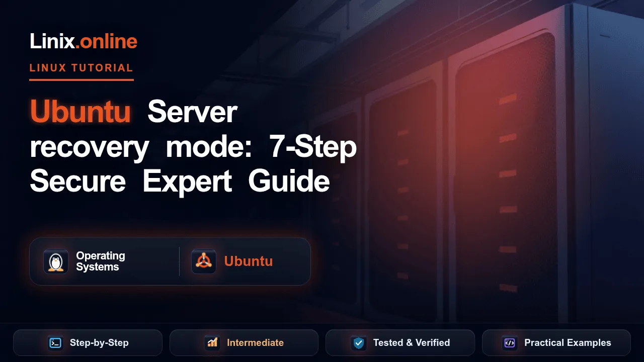 Ubuntu Server recovery mode tutorial